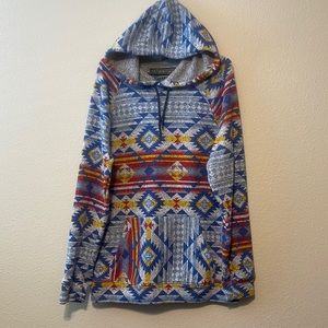 Mens Large Tribal Hoodie